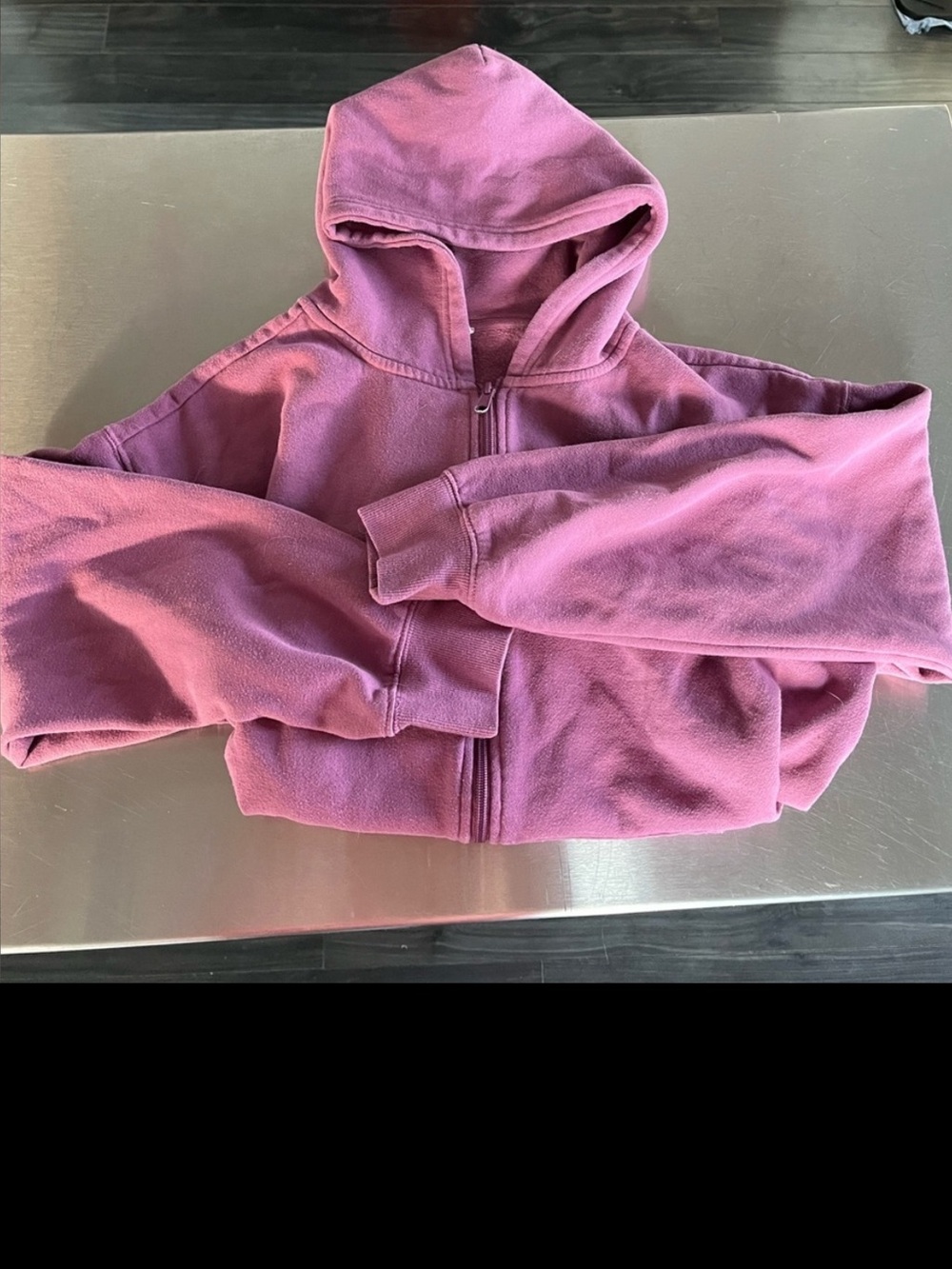 Oversized Purple Zip Up Hoodie
